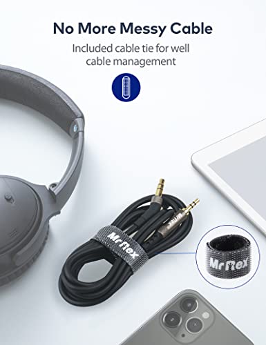Mr Rex 3.5mm to 2.5mm Audio Cable Cord for Bose 700 QuietComfort Ultra QC45 QC35II QC35 QC25 Noise Cancelling Headphones, JBL E45BT E55BT E65BTNC Headsets Aux Replacement Wire (1-Pack, 6.5FT) - size: 1-Pack, 6.5FT