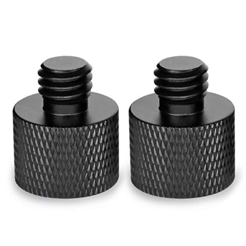 Mic Stand Adapter 5/8 Female to 3/8 MaleThread Screw, 5/8 to 3/8 Adapter for Microphone Stand Mount to Camera Tripod Converter Screw 2 Pack - size: 3/8 2pc