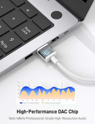 3FT USB to 3.5mm Audio Aux Cable 2 Pack, Nylon Braided USB Male to AUX Male Jack Adapter TRS Stereo Audio Cord for Headphones, PC, Laptop, Speaker, Windows Computer PS5 PS4 Mac OSX Desktops