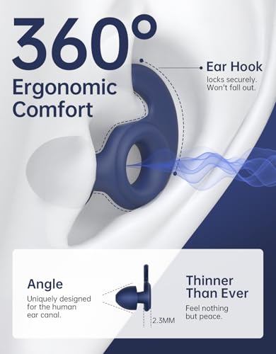 Welove Ultra-Comfy Ear Plugs with First-Ever UV Sanitizer—Reusable Earplugs for Sleep, Focus, Travel, and Noise Sensitivity |Hearing Protection |Customizable Fit | 18dB NRR Noise Reduction - color: Aquatic