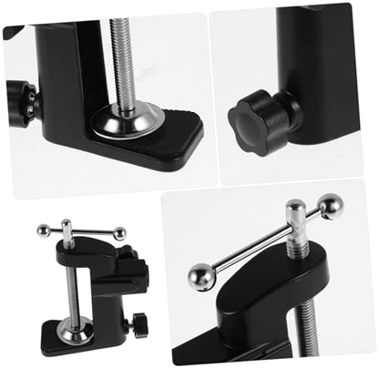 Adjustable Mic Arm Desk Mount with Durable Metal Base Heavy Duty Clamp for Podcasting Streaming Recording Space Saving Design for Broad Compatibility