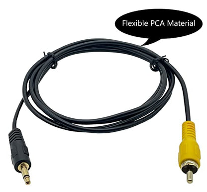 3.5mm to RCA Cable, 6FT Gold Plated 3.5mm 1/8 inch Mono TS Male Plug to RCA Male Audio Video Cable