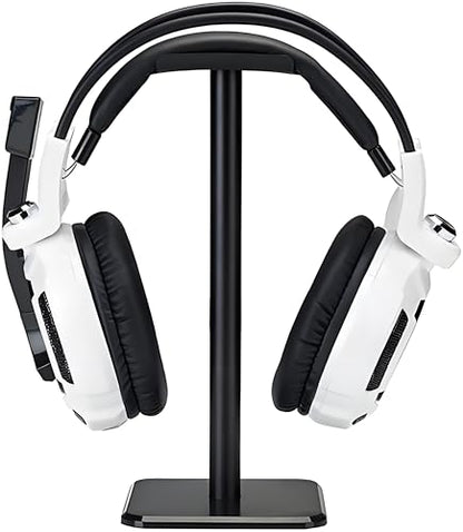 Headphone Stand, Universal Game Headset Metal Holder Earphone Stand - color: Black