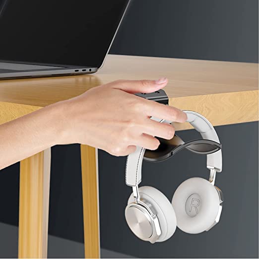 2-Pack Never Fall Headphone Hook Wall Mount Headset Holder White - color: White Z(2 Pack)