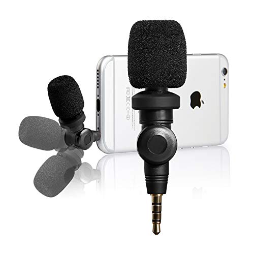 Saramonic SmartMic Mini Flexible Condenser Microphone with High Sensitivity for Apple IOS iPhone 8 8 plus 7 7 plus 6 6s 5 5s iPad and Android Smartphones