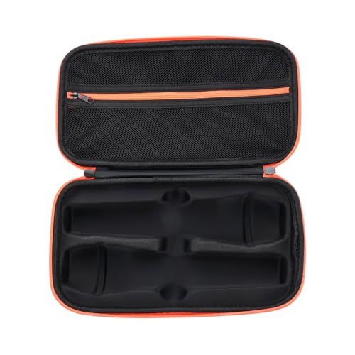 Wireless Microphone Case Compatible with Wireless 2 Microphone System,Handheld Dual Mic Case with EVA Hard Shell,Portable Mic Storage Bag for Singing or Karaoke