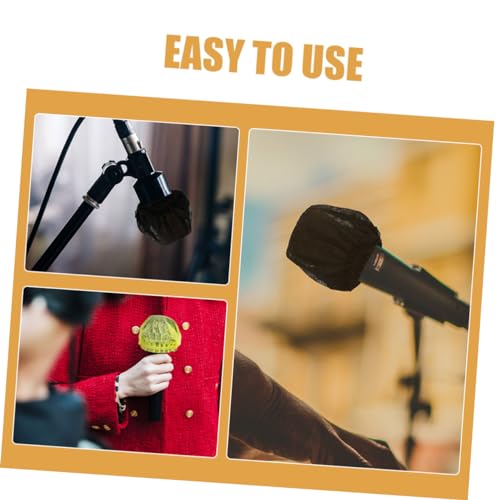 BESPORTBLE 80Pcs Disposable Microphone Covers Non Woven Mic Protectors for Clean and Use Recording Studios Live Performances and Conferences Each