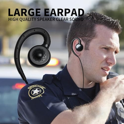 Two-Wire Xpr 3300e Earpiece C Shape Swivel Xpr3500e Ear Piece with Mic Walkie Talkie Headphone Ptt Headset for xpr3500 xpr3300 xpr3300e xpr 3500 3500e 3300 2 Way Radio