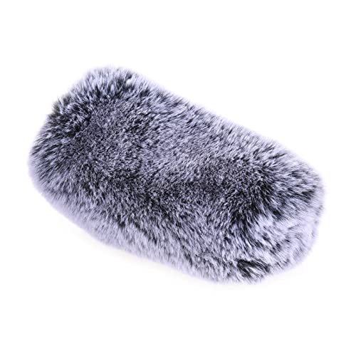 Andoer Outdoor Microphone Windscreen Fur Noise Reduction Mic Wind Muff Replacement for RODE VideoMic Pro/RODE VideoMic Pro-R/BOYA BY-BM3030/ BOYA BY-BM3031/ BOYA BY-BM3032