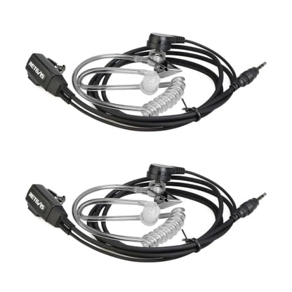 Retevis RB48 Walkie Talkie Eerpiece with Mic, 1 Pin 2.5mm, Acoustic Tube | Compatible with RB48 Plus/RB48A/RB48 Pro/RT49 Two Way Radio, Manufacturing Construction Radio Earpiece(2 Pack)