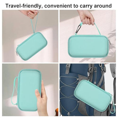 BOVKE Hard Travel Speaker Case for Bose New SoundLink Flex Speaker (2nd Gen) / Bose SoundLink Flex Bluetooth Portable Speaker, Mesh Pocket for Bose Speaker Charger, Charging Cables, Alpine Sage - color: Alpine Sage