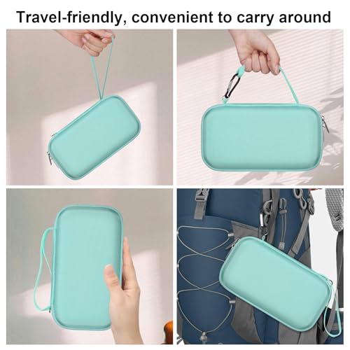 BOVKE Hard Travel Speaker Case for Bose New SoundLink Flex Speaker (2nd Gen) / Bose SoundLink Flex Bluetooth Portable Speaker, Mesh Pocket for Bose Speaker Charger, Charging Cables, Alpine Sage - color: Alpine Sage