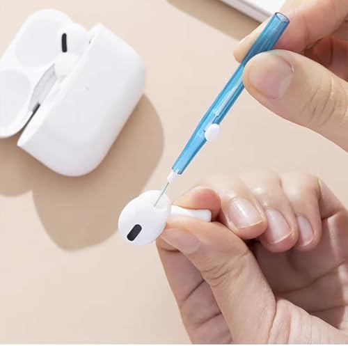 5pcs Cell Phone Cleaning Kit Dual Side Multifunction Tools Anti-Clogging Nylon Brushes & Hook Cleaner for iPhone 17 Pro Max Charging Port, Phone Speaker Mini Cleaning Kits