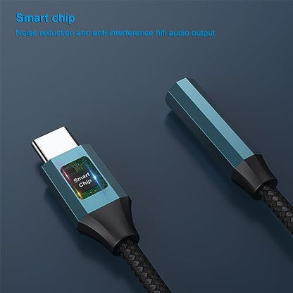 BENFEI USB C to Audio Jack Adapter with DAC chipset, USB-C to 3.5mm Female Headphone Compatible with iPhone 15 Pro Max/15 Pro/15, Samsung Galaxy S24/S23/S22/S21 Ultra, iPad Pro, Pixel 8 Blue - color: Blue