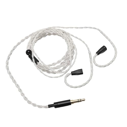 3.5mm Upgraded Detachable Earphone Cable, Silver Plated Copper Wire with Gold Plated Plug Replacement Cable for IE80 IE8i IE80i IE8 IE80S Headphones