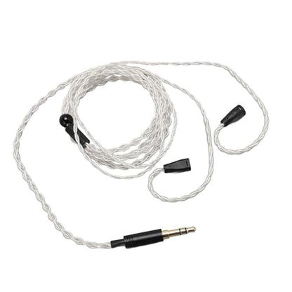 3.5mm Upgraded Detachable Earphone Cable, Silver Plated Copper Wire with Gold Plated Plug Replacement Cable for IE80 IE8i IE80i IE8 IE80S Headphones