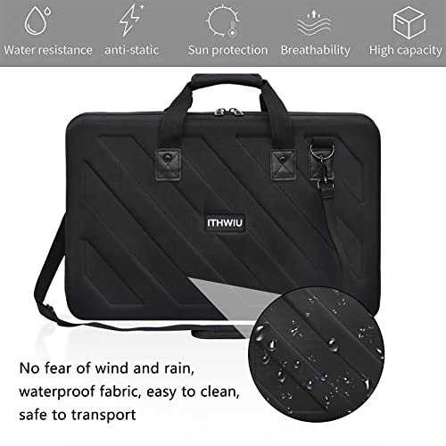 Hard Storage Carrying Case Lightweight Molded Portable | Fits for Pioneer DDJ-REV1, SR2/SR3, Denon MC4000 Numark NVII, Mixtrack Pro 3 NV Platinum - size: DDJ-REV1/SR2