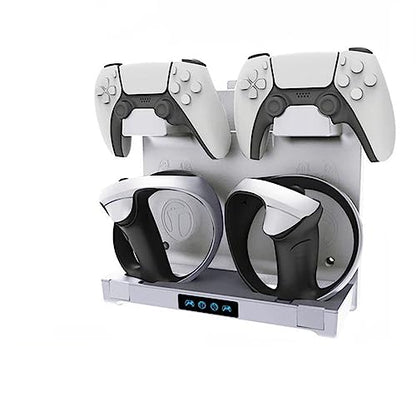 Controller Charging Station Wall Mount for VR 2 Controller Holder Wall Hanging Vertical Charging Stand Dock Controller Headphone Holder Storage Stand Hook