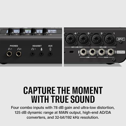 Yamaha URX44 6-In / 4-Out Dual USB-C Audio Interface With Touchscreen, Includes Cubase Al, WaveLab Cast, Basic FX Suite, and Steinberg Plus Software Bundle, White URX44 W | Includes Touchscreen, Includes Cubase Al, WaveLab Cast, Basic FX Suite, and Steinb