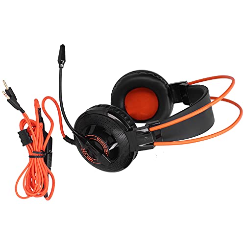 Gaming Headset Lightweight Adjustable with Microphone for and PC Sound Control