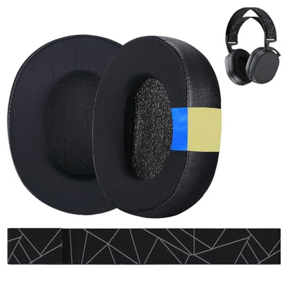 Ear Pads & Headband Replacement for SteelSeries Arctis 7/9 / Pro & Prime Wireless Gaming Headset etc. by MMOBIEL - Cooling Gel Ear Pad Cushions & Elastic Fabric Headband Top Pad Cushion - size: Cooling Gel