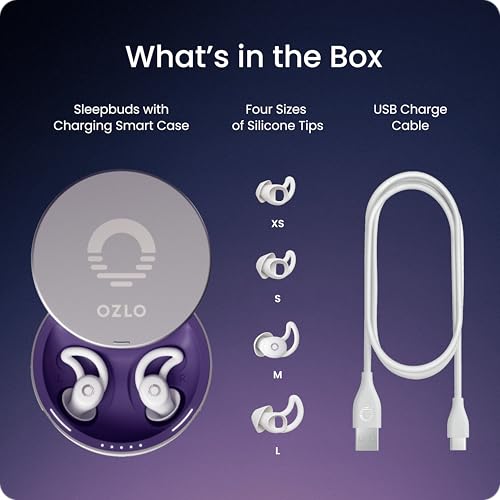 Sleepbuds® | Comfortable Side Sleeper Headphones | Up to 10 Hours of Bluetooth LE Streaming | Science-Backed Sleep Sounds | Snore Blocking Earbuds