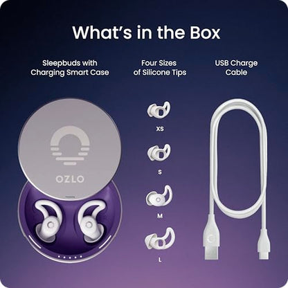 Sleepbuds® | Comfortable Side Sleeper Headphones | Up to 10 Hours of Bluetooth LE Streaming | Science-Backed Sleep Sounds | Snore Blocking Earbuds