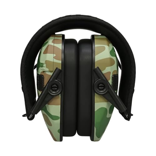 Walker's Razor Slim Electronic Muff - color: Green Duck Camo, size: One Size