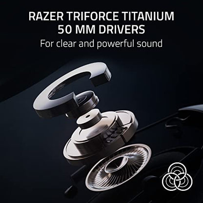 Razer BlackShark V2 Pro Wireless Gaming Headset, PC, 70 Hr Battery, White | Detachable Mic, Pro-Tuned FPS Profiles, 50mm Drivers, Noise-Isolating Earcups w/ Ultra-Soft Memory Foam, For PS5, Switch 2 - color: White, style: Gen 2