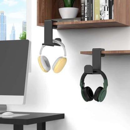 360° Swivel Adjustable Spring Clamp Cable Clip Universal Desk Hook for Headsets/Earphones Gaming Display Stand