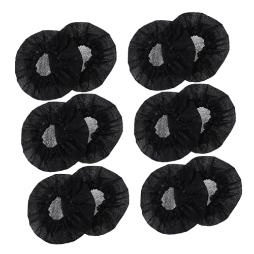 EXCEART Disposable Microphone Cover Set Non-woven Fabric 66pcs/mic Windscreen for Ktv - color: Black
