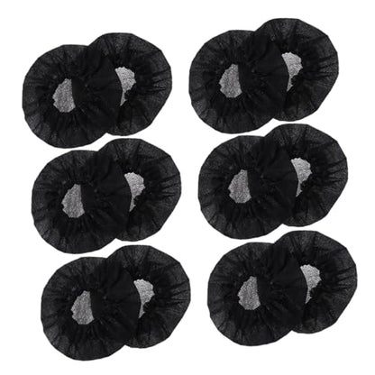 EXCEART Disposable Microphone Cover Set Non-woven Fabric 66pcs/mic Windscreen for Ktv - color: Black