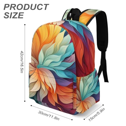 Travel Backpack for Women Men Carry On Backpack Coffee Collection Laptop Bag Lightweight Casual Daypack - color: Colorful Background Pattern