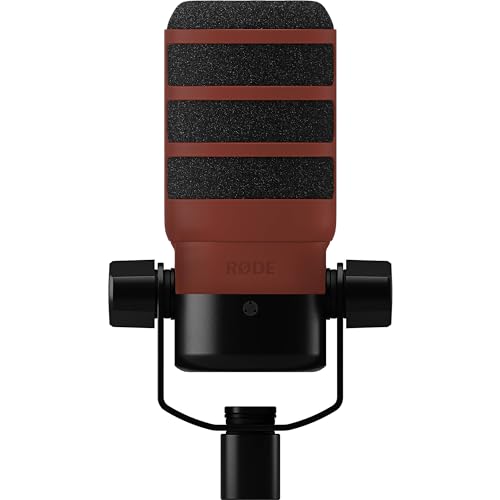 Rode PodMic Podcast Microphone Bundle with WS14 Red Pop Filter
