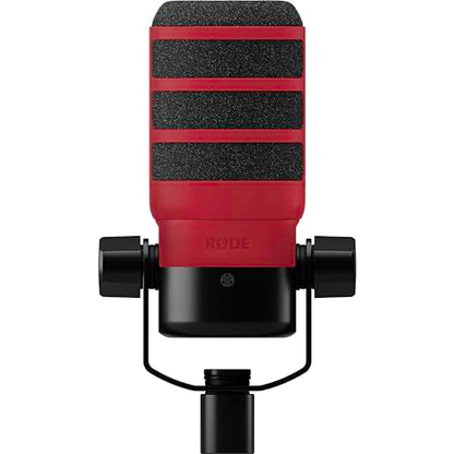 Rode PodMic Podcast Microphone Bundle with WS14 Red Pop Filter