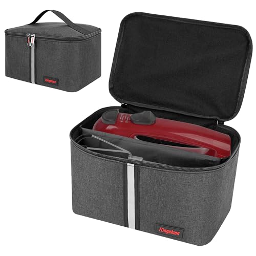 Hand Mixer Carrying Bag for KitchenAid Mixers - Compatible with 5/6/7/9 Ultra Power Speed Models, Travel Storage Box with Handle for Mixer Accessories (Case Only)-Dark Gray