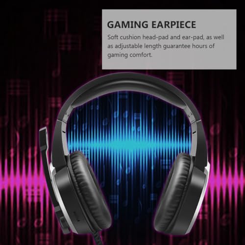Gaming Headset for Computer Games with Noise Canceling Microphone Black