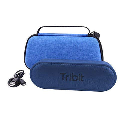 Aenllosi Case for Tribit XSound Surf/Go Portable Bluetooth Speaker, Blue | EVA case construction, Water-resistant, Dust-resistant design, Smooth zipper access, Carry handle, Case only - color: Blue
