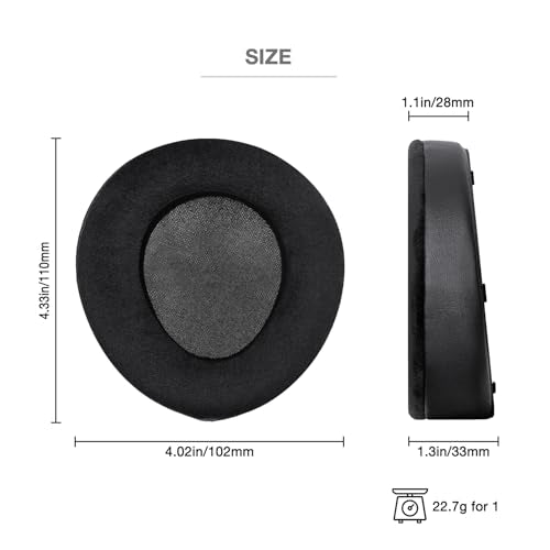 Ear Pads Cushion for Hifiman Deva Pro Headphone, Replacement Earpads with Memory Foam (Velour)