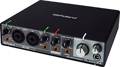 Roland 2-In 4-Out USB Audio Interface Bundle with Instrument Cable