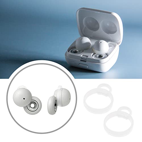 Create idea 5 Pairs Silicone Ear Tips Compatible with Sony LinkBuds WF-L900 Earphones Ear Hooks Earbud Cap Non-Slip Earbuds Wingtips Accessories XS S M L XL 5 Sizes White