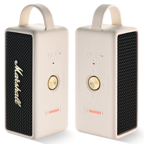Silicone Case for Marshall EMBERTON III Portable Bluetooth Speaker,Soft Silicone Protective Case Compatible with Marshall EMBERTON III Portable Bluetooth Speaker (White) - color: White