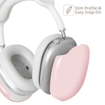 iBenzer Protective Case for AirPods Max Headphones, Ear Cups Cover for Apple AirPods Max (2024 USB-C / 2020 Lightning), Pink, AP-MAX-PK - color: Pink