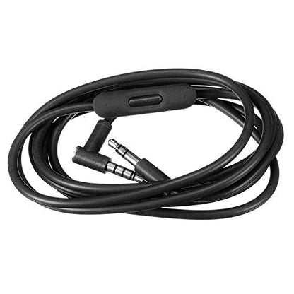 Mixr 2.0 3.5mm Male to 3.5mm Male Audio Cable Cord line with Upgraded Microphone Compatible with Beats by Dre Headphone Solo/Studio/Pro/Detox/Wireless/Mixr/Executive/Pill HD Sound Quality (Black) - color: Black