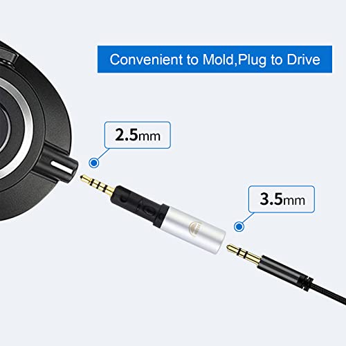 okcsc Audio Adapter Compatible for Audio Technica ATH-M40X,ATH-M50X,ATH-M60X,ATH-M70X,for Sennheiser HD518,HD549,HD558,HD569,HD579,HD599,HD595 Headphones to 3.5mm Cable 2.5mm to 3.5mm Converter
