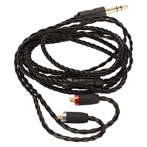 Replacement Headphone Cable for SE215 SE315 SE425 SE535 SE846, MMCX to 3.5mm OFC Earphone Cable with Mic, Oxygen Free Copper Wire for Westone UE AudioSense