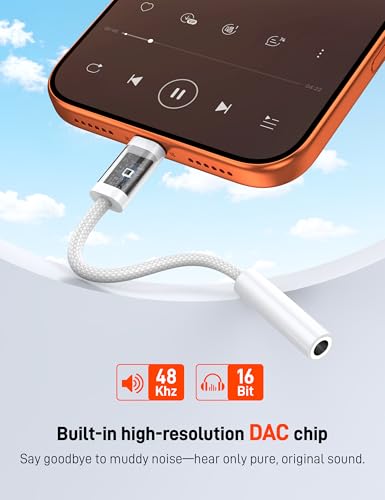 2 Pack USB C to 3.5 mm Jack Adapter, 3.5mm 1/8 Inch Aux to USB C Audio Headphone Jack Adapter Compatible with iPhone 17/16/15, iPad Pro, SMSUNG Galaxy S25 S24 S23 Ultra, Pixel 10/9/8 - size: 2 Pack