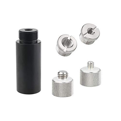 CAMVATE 5/8"-27 Thread Rod & Multifunction Screw Adapters | for Blue Yeti Nanos Mounting on Standard Blue Yeti Shock Mounts
