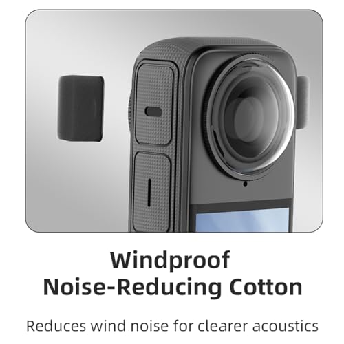 (Pack of 6) Windproof Sponge Camera Mic Windscreen for Camera Clear Noise Reductions Sponge Protector
