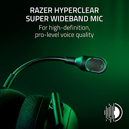 Razer BlackShark V2 Pro Wireless Gaming Headset, 70 Hr Battery, Black | Detachable Mic, Pro-Tuned FPS Profiles, 50mm Drivers, Noise-Isolating, Memory Foam Earcups, PC, PS5, Switch 2, Bluetooth 5.2 - color: Black, style: Gen 2